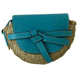 Loewe gate blue wicker handbag