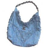 Chanel blue denim - jeans handbag
