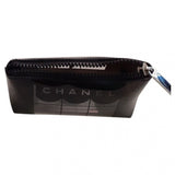 Chanel black plastic travel bag