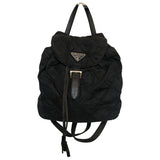 Prada black synthetic backpacks