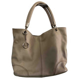 Lancel french flair beige leather handbag