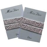 Dior pink cloth bracelets