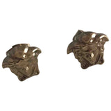 Versace medusa gold metal earrings
