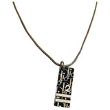 Dior black metal necklaces
