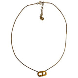 Dior gold metal necklaces