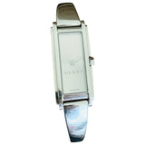 Gucci silver steel watch