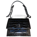 Balenciaga sharp black leather handbag