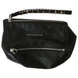 Givenchy pandora black leather clutch bag