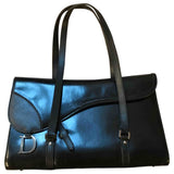 Dior black leather handbag