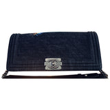 Chanel boy black denim - jeans handbag