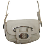 Bally white leather handbag