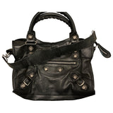 Balenciaga city black leather handbag