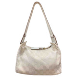 Gucci white silk handbag