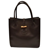 Longchamp roseau brown leather handbag