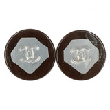 Chanel cc gold metal earrings