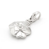 Chanel camélia silver white gold pendants