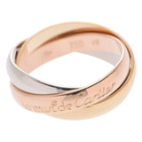 Cartier trinity gold pink gold rings