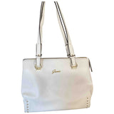Guess white leather handbag