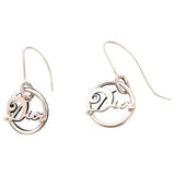 Dior silver metal earrings