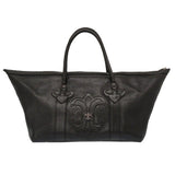 Chrome Hearts black leather bag