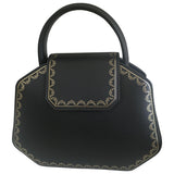 Cartier guirlande black leather handbag
