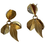 Reminiscence gold steel earrings