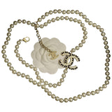Chanel ecru pearls long necklaces