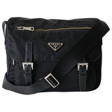 Prada black cloth handbag