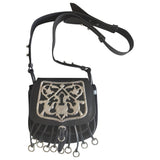 Prada corsaire black leather handbag