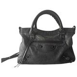 Balenciaga town grey leather handbag
