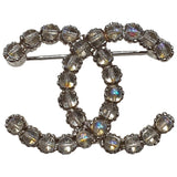 Chanel silver steel pins & brooches