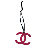 Chanel cc pink plastic bag charms