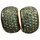 Dior gold metal earrings