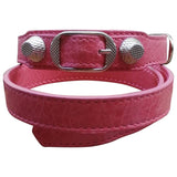 Balenciaga pink leather bracelets