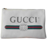Gucci white leather handbag