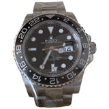 Rolex gmt-master ii black steel watch