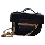 &  Stories black leather handbag