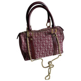 Dior burgundy cloth handbag
