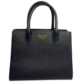 Prada saffiano  black leather handbag