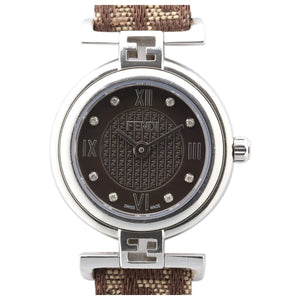 Fendi brown steel watch