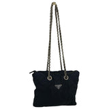 Prada navy cloth handbag