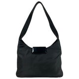 Prada tessuto  black cloth handbag
