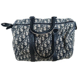 Dior bowling blue cloth handbag