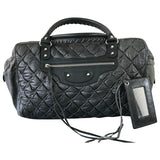 Balenciaga city grey leather travel bag