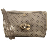 Zanellato beige silk clutch bag