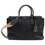 Mcm grey leather handbag