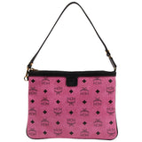 Mcm pink leather clutch bag