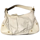 Gucci white leather handbag