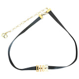 Dior black yellow gold necklaces