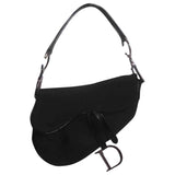 Dior saddle black cloth handbag